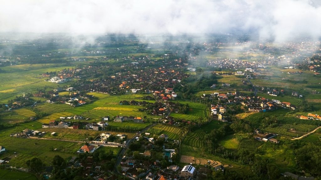 Bali Land From Above